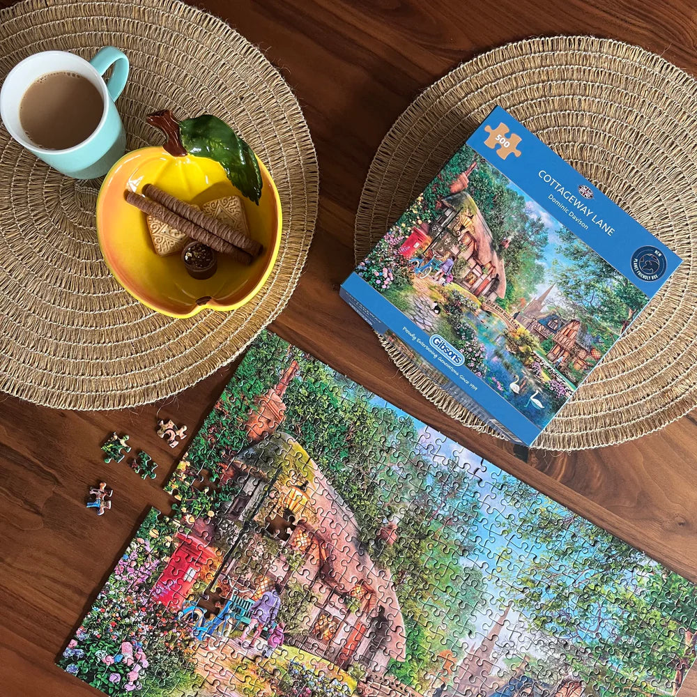 Gibson Games 500 Piece Jigsaw "Cottageway Lane"