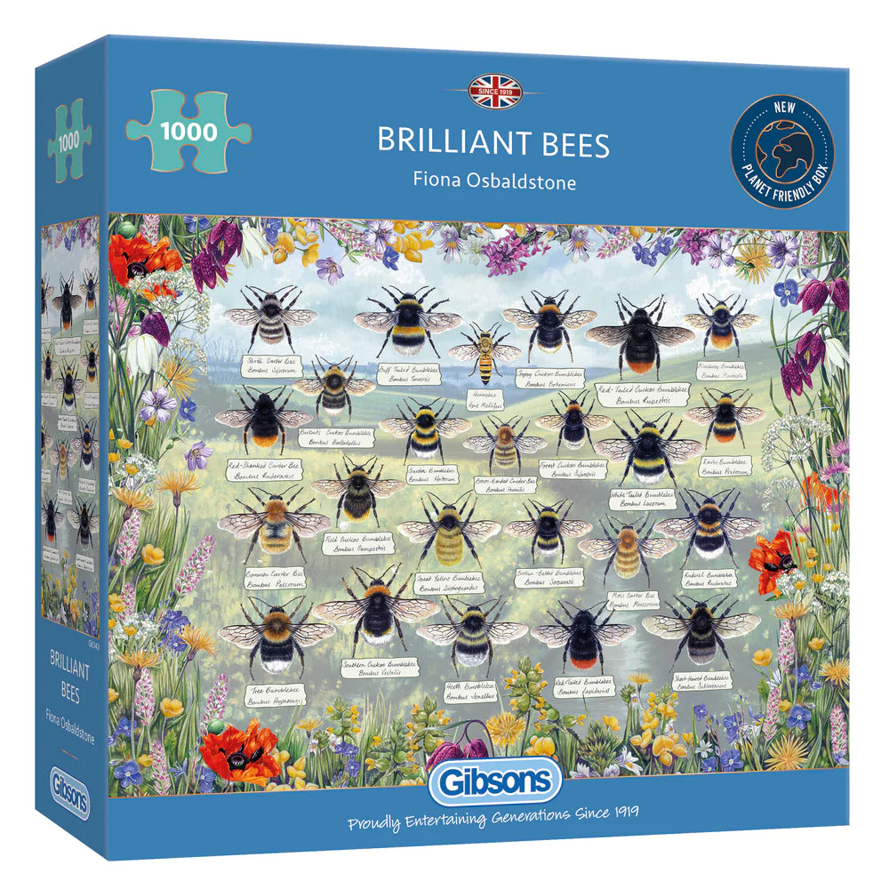 Gibson Games 1000 Piece Jigsaw "Brilliant Bees"