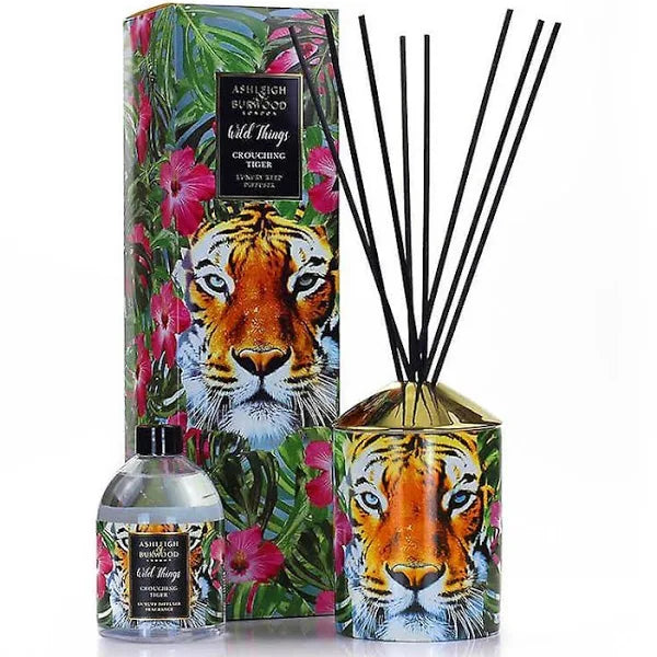 Ashleigh And Burwood Wild Things "Crouching Tiger" Reed Diffuser 480ml