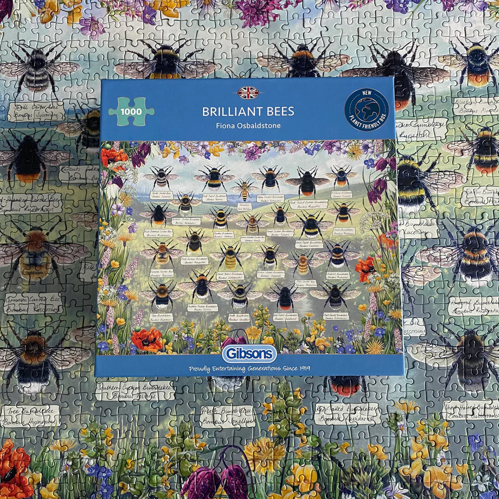 Gibson Games 1000 Piece Jigsaw "Brilliant Bees"