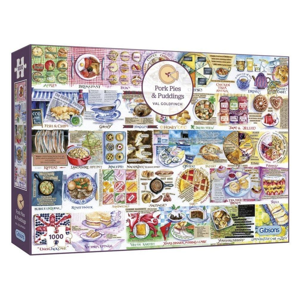Gibson Games 1000 Piece Jigsaw "Pork Pies & Puddings"