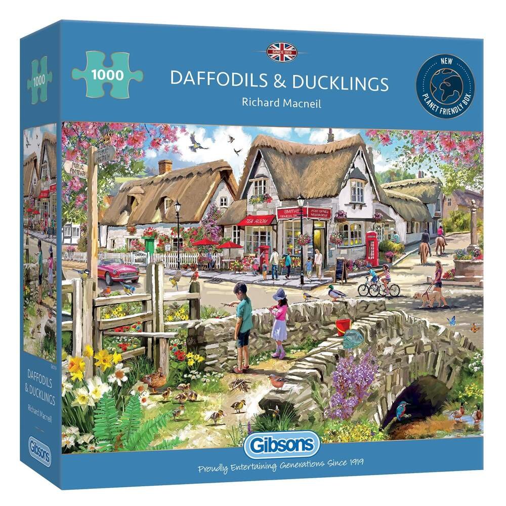 Gibson Games 1000 Piece Jigsaw "Daffodils And Ducklings"
