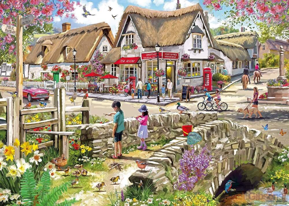 Gibson Games 1000 Piece Jigsaw "Daffodils And Ducklings"