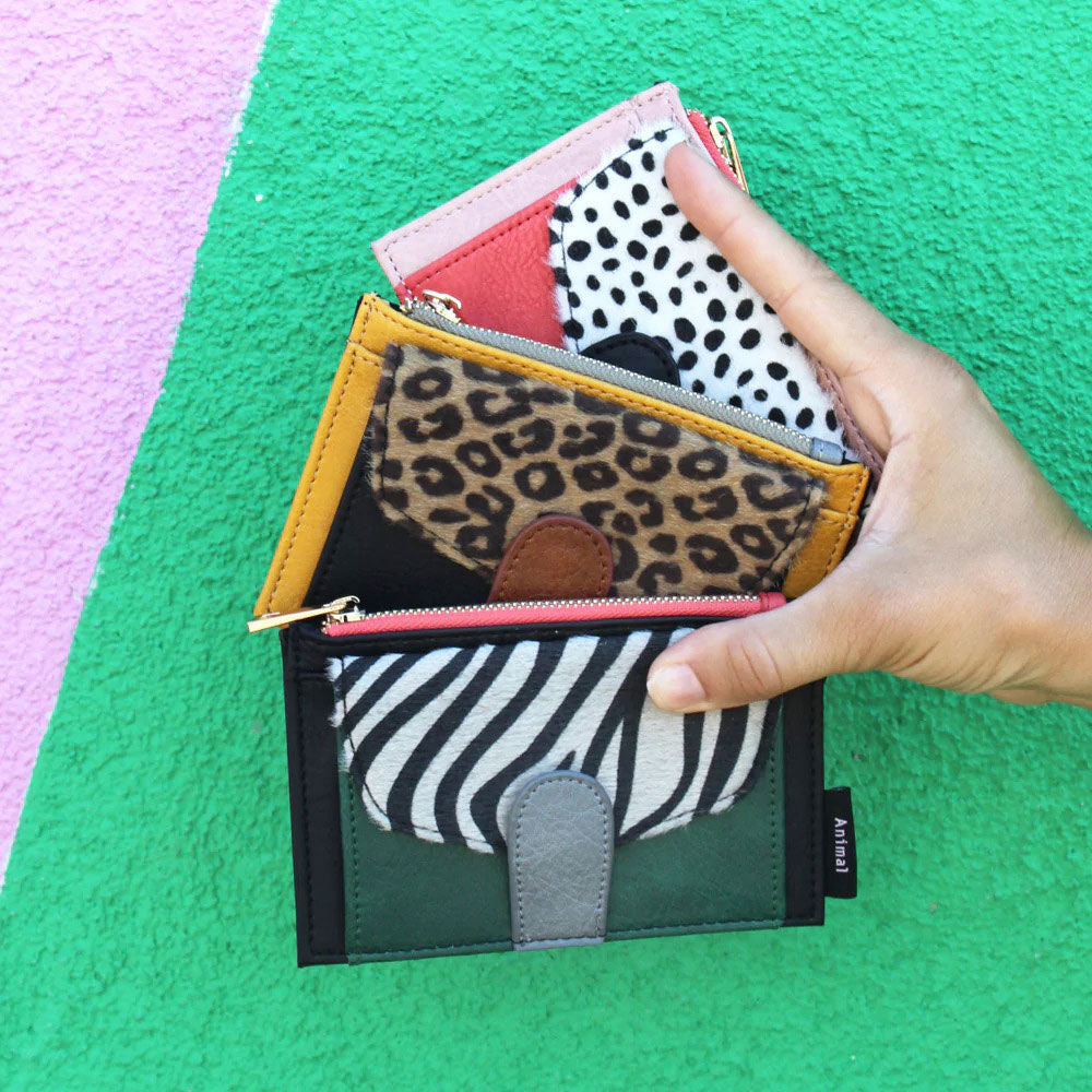 Vegan Leather Leopard Animal Print Purse