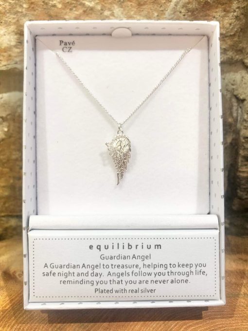 Equilibrium "Angel Wing" Silver Necklace