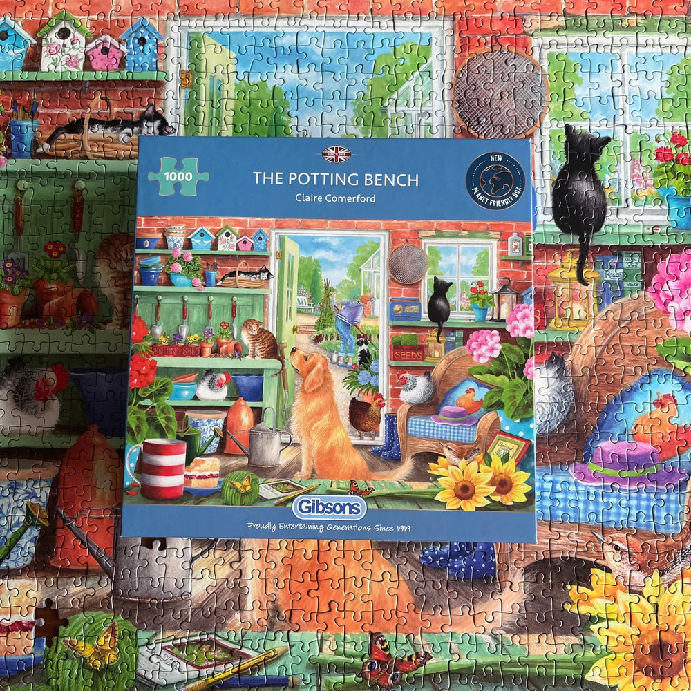 Gibson Games 1000 Piece Jigsaw "The Potting Bench"