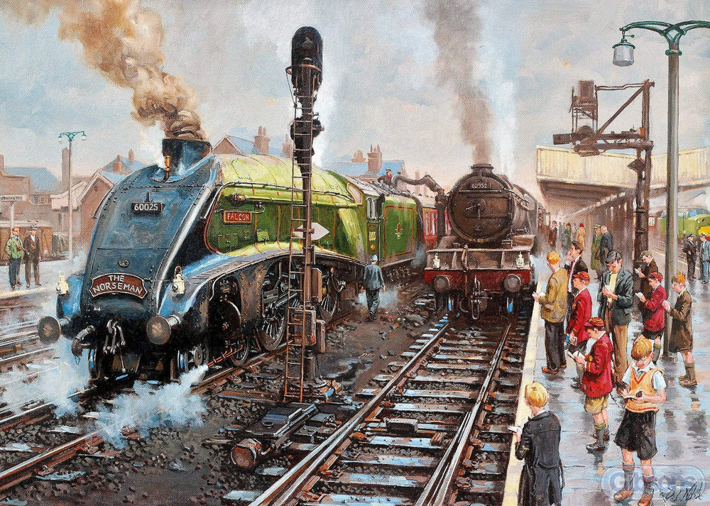 Gibson Games 1000 Piece Jigsaw "Spotters At Doncaster"