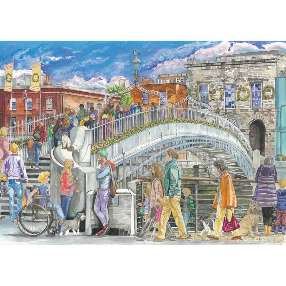 Gibson Games 1000 Piece Jigsaw "Ha'Penny Bridge"