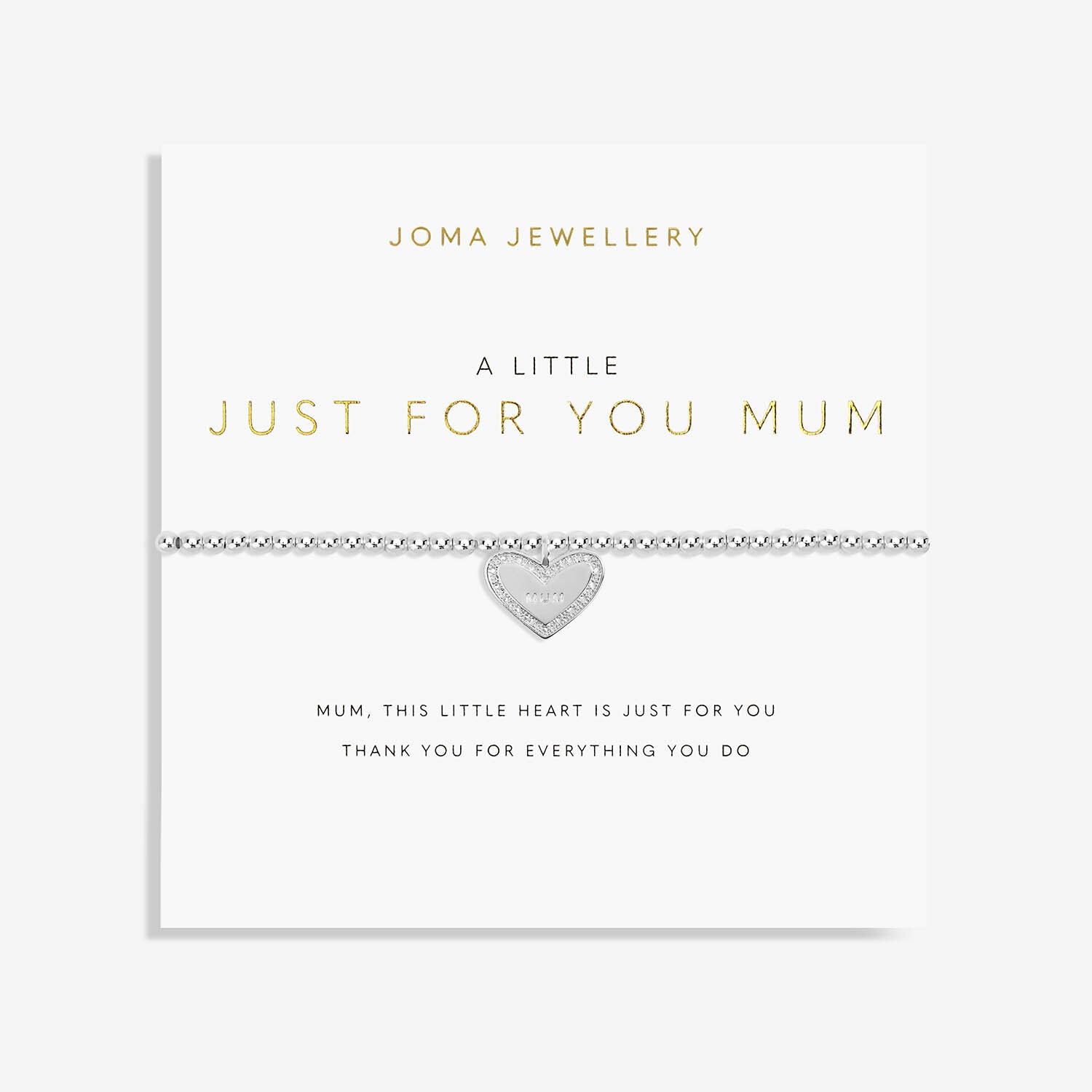 Joma Jewellery "Just For You Mum" Silver Bracelet