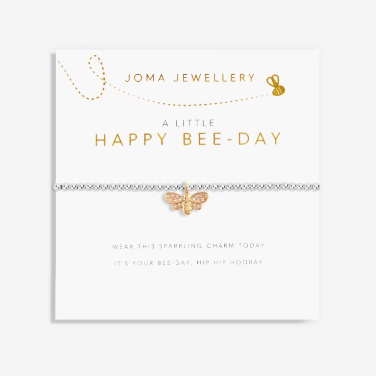Joma Jewellery Children's "Happy Bee-Day" Silver Bracelet