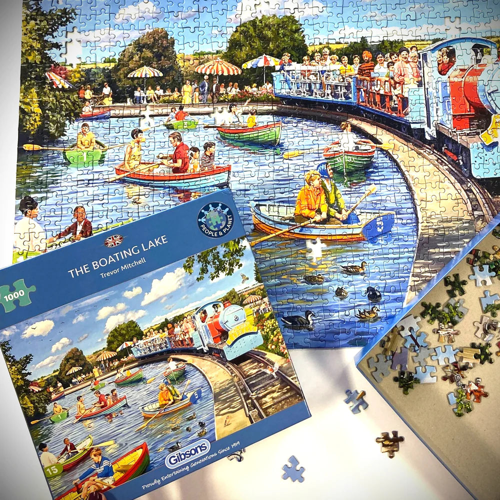 Gibson Games 1000 Piece Jigsaw "The Boating Lake"