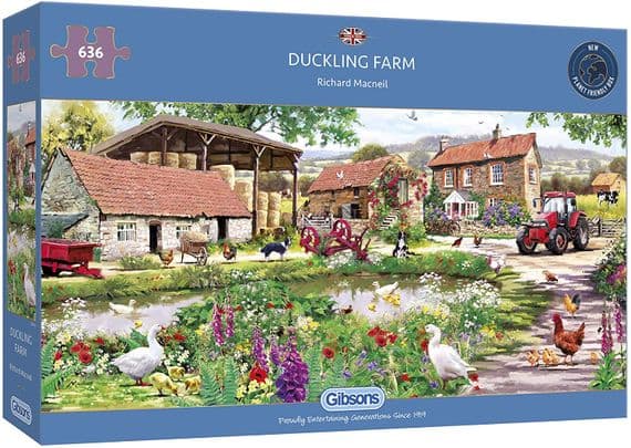 Gibson Games 636 Piece Jigsaw "Duckling Farm"