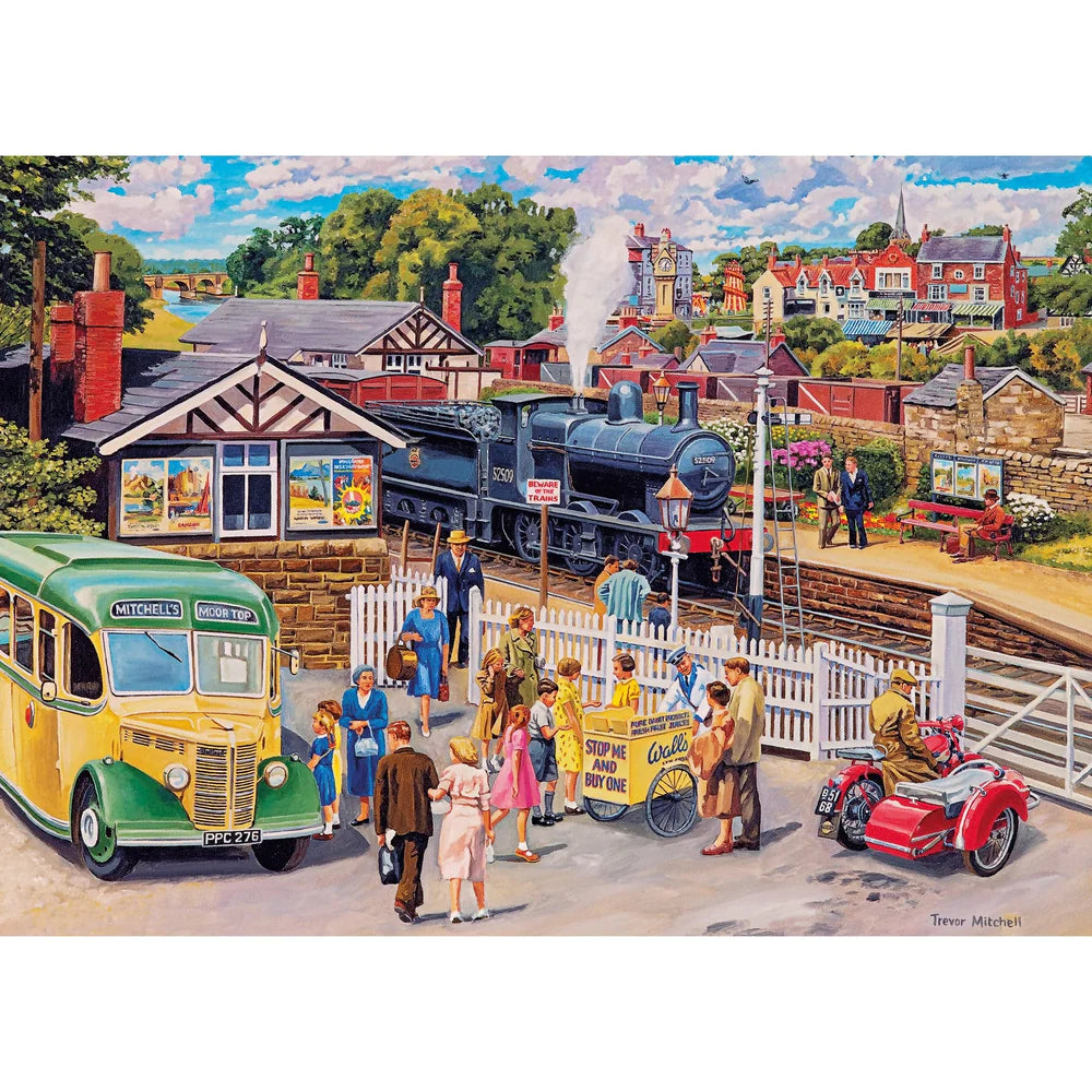 Gibson Games 1000 Piece Jigsaw "Treats At The Station"