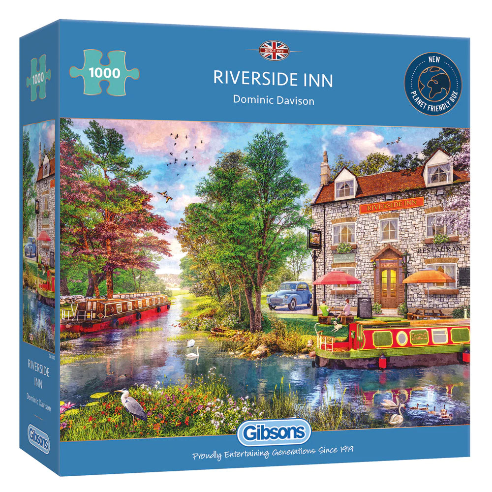 Gibson Games 1000 Piece Jigsaw "Riverside Inn"