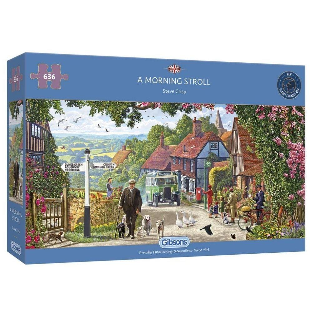 Gibson Games 636 Piece Jigsaw "A Morning Stroll"