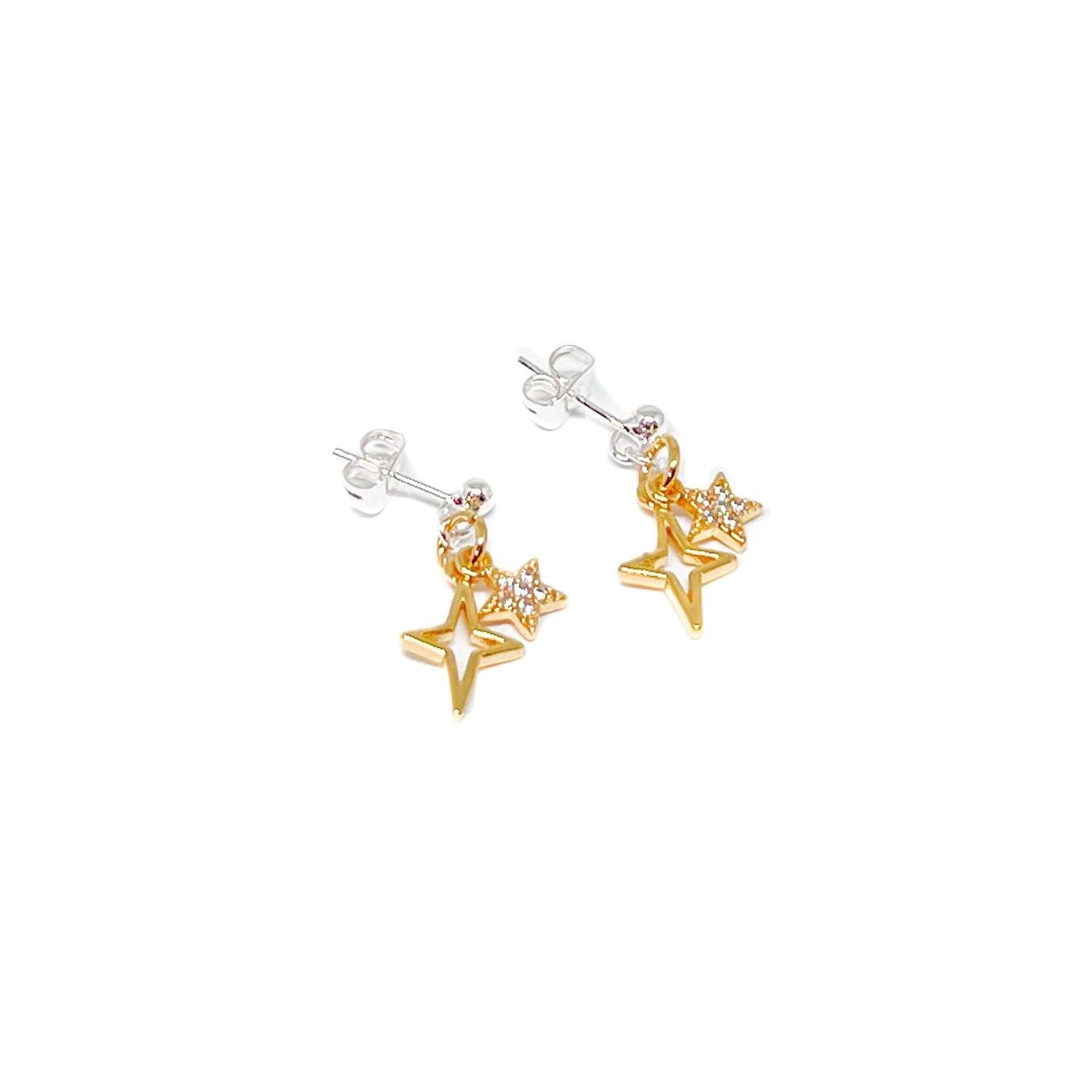 Clementine "Astra Star" Gold Earrings