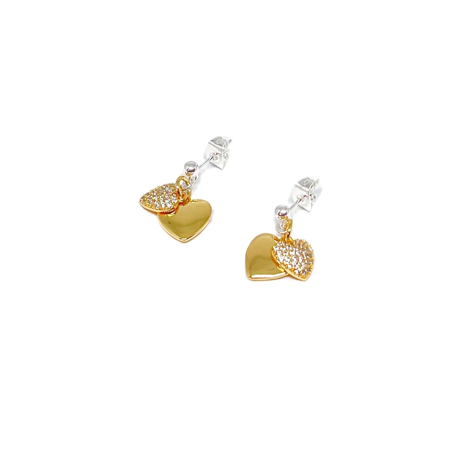 Clementine "Ciska Heart" Gold Earrings