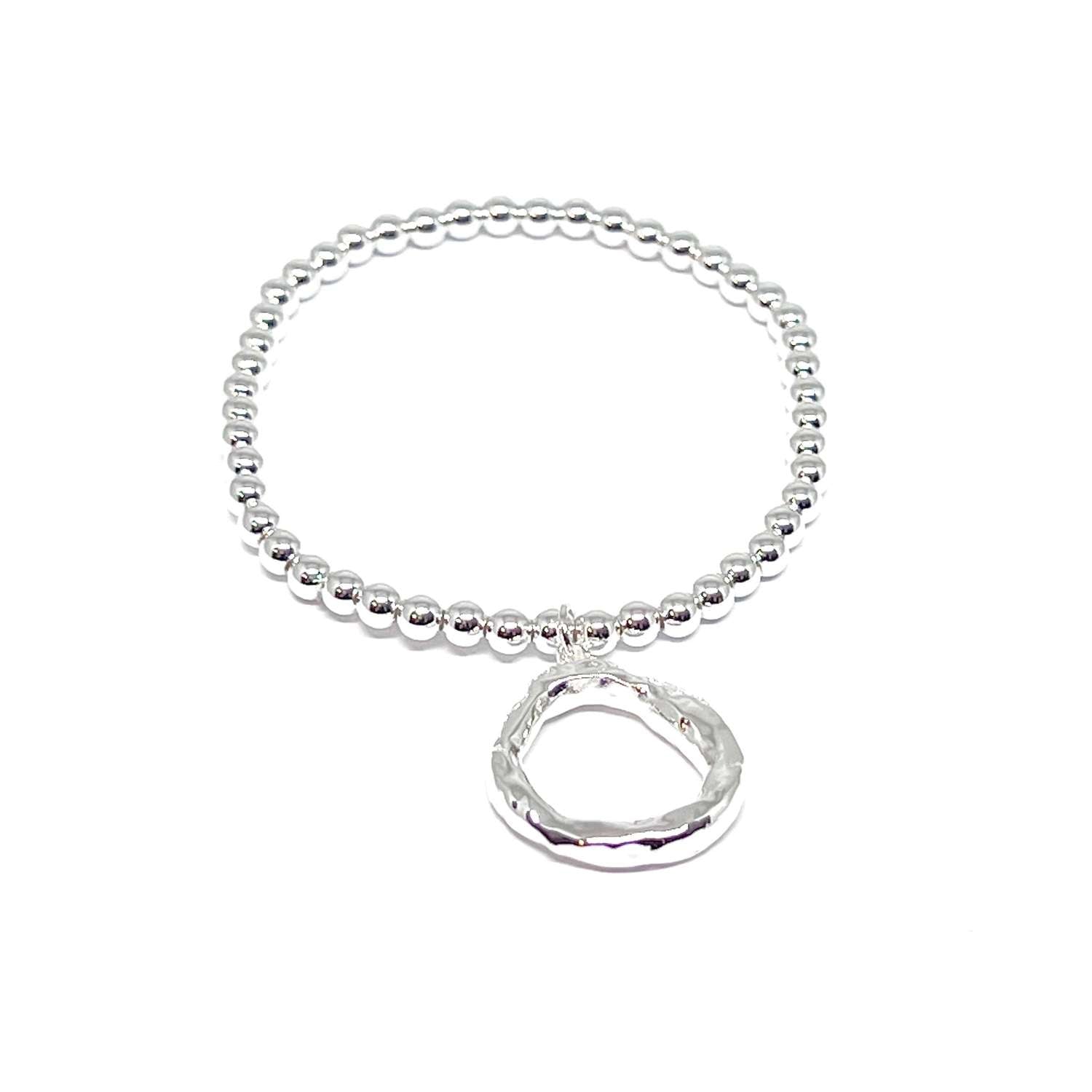 Clementine "Ember Oval" Silver Bracelet