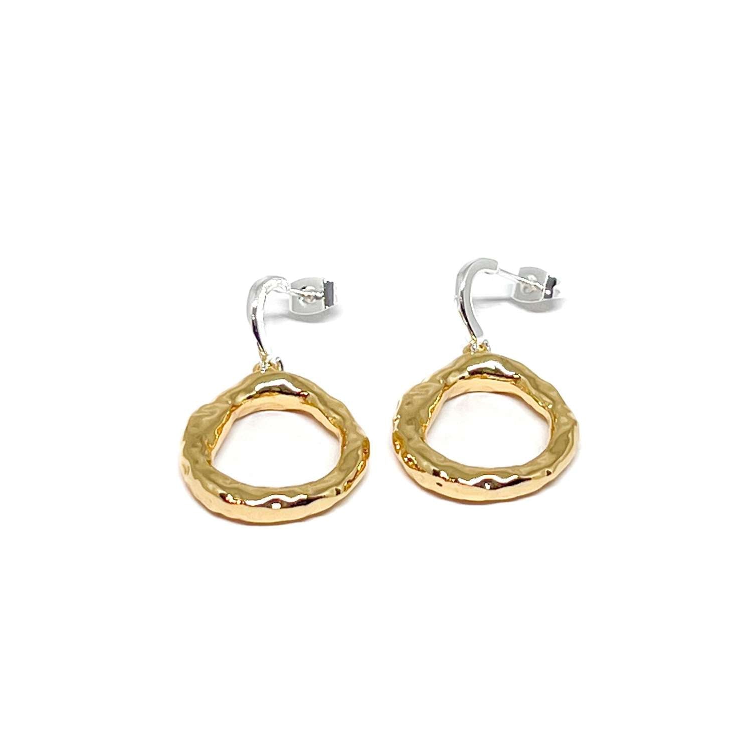 Clementine "Ember Oval" Gold Earrings