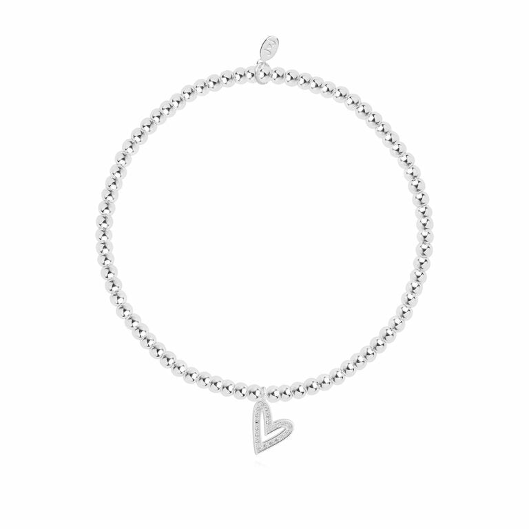 Joma Jewellery "Fabulous Friend' Confetti Heart Silver Bracelet