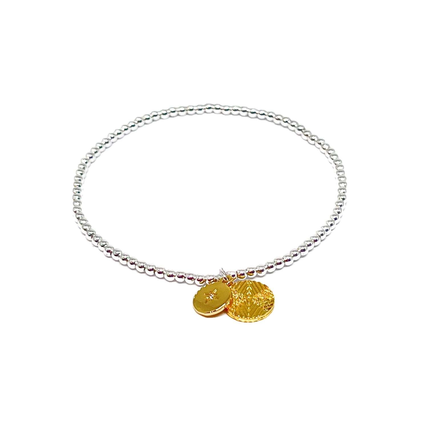 Clementine "Fallon Disc" Gold Bracelet