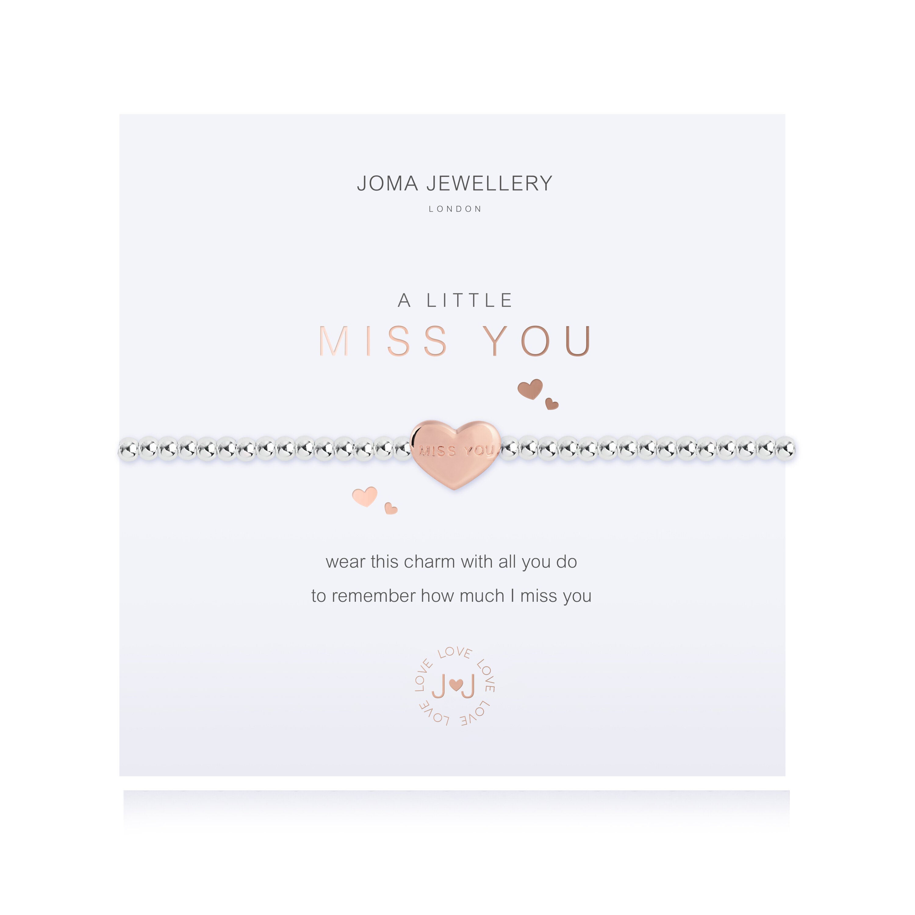 Joma Jewellery "Miss You" Silver Bracelet
