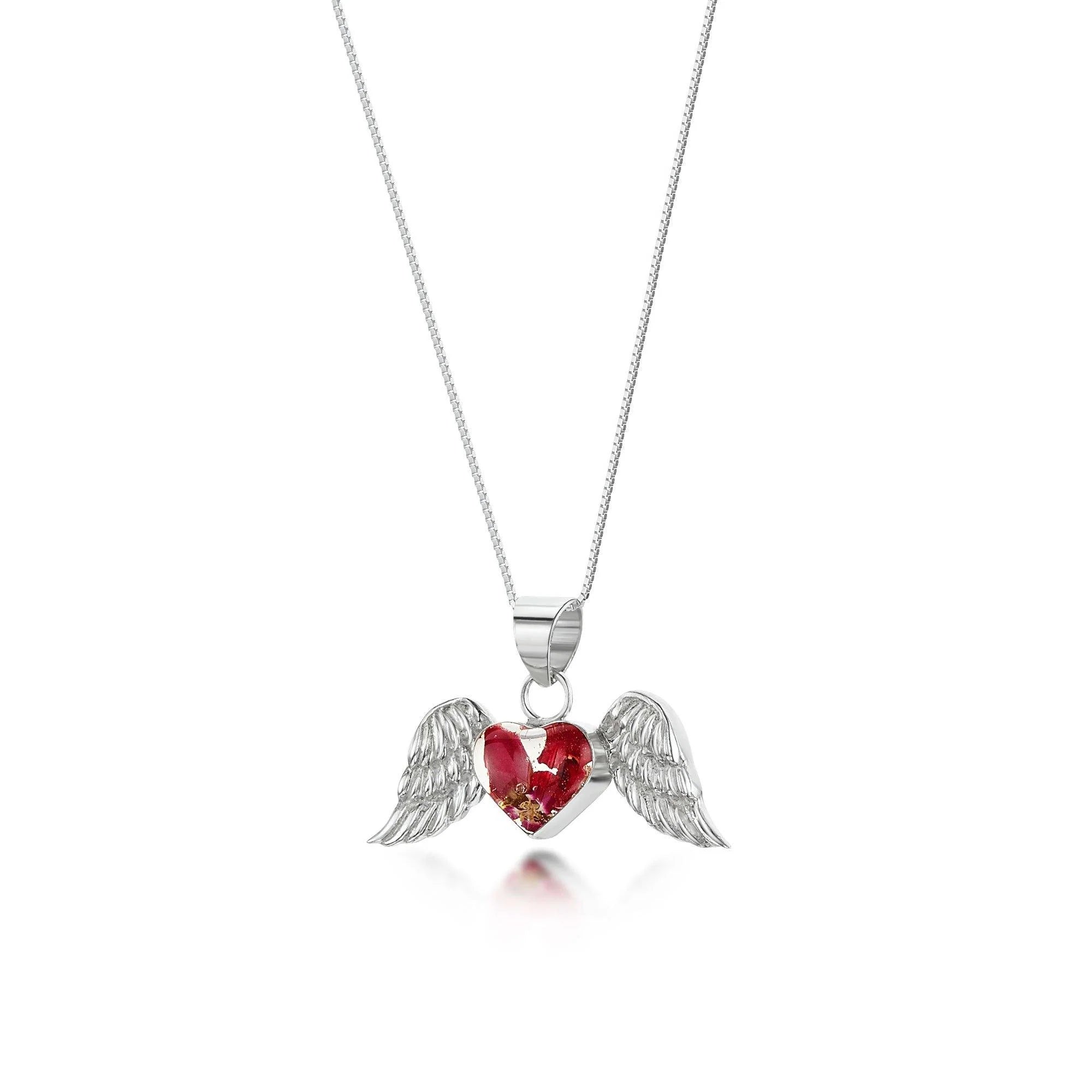 Shrieking Violet Bohemia "Angel Wing" Silver Necklace